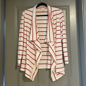 Women’s size small NYMPHE brand, white with red stripes